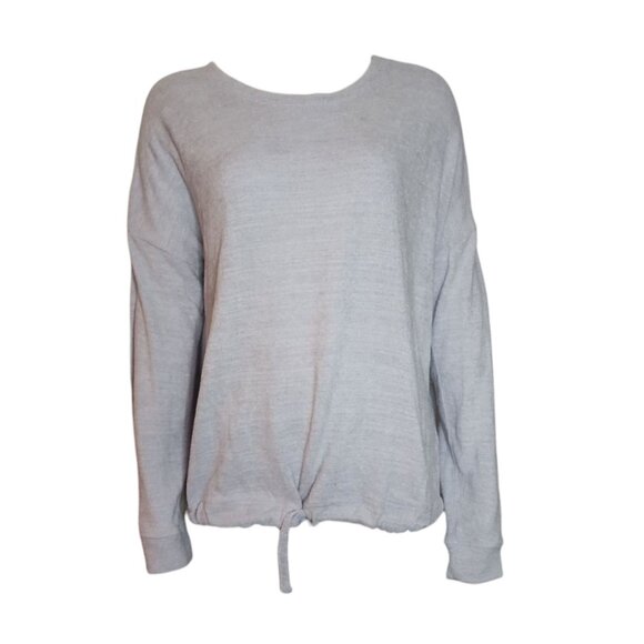 Three Dots Womens Size M Purple Pullover Long Sleeve Drawstring Waist Sweater - Picture 1 of 6